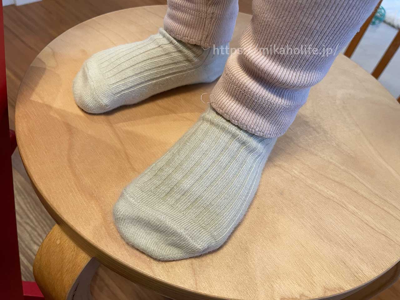 Tabio キッズ コットンリブショートソックス