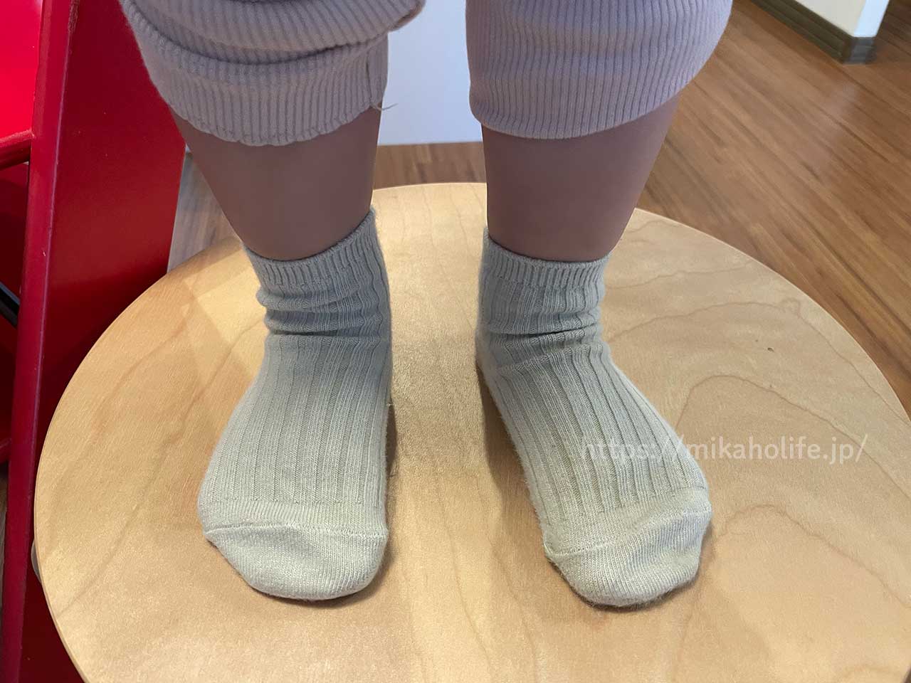 Tabio キッズ コットンリブショートソックス